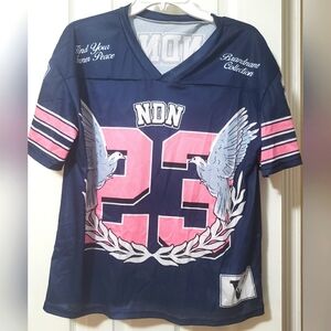 Blue and Pink Graphic Jersey